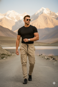 Mens Cargo Pants Free Size Multi PKT-CUT